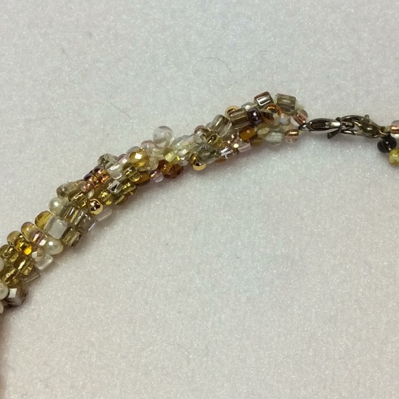 FINAL SALE PRICE CL Designs Crocheted Golden Necklace - Picture 6 of 6